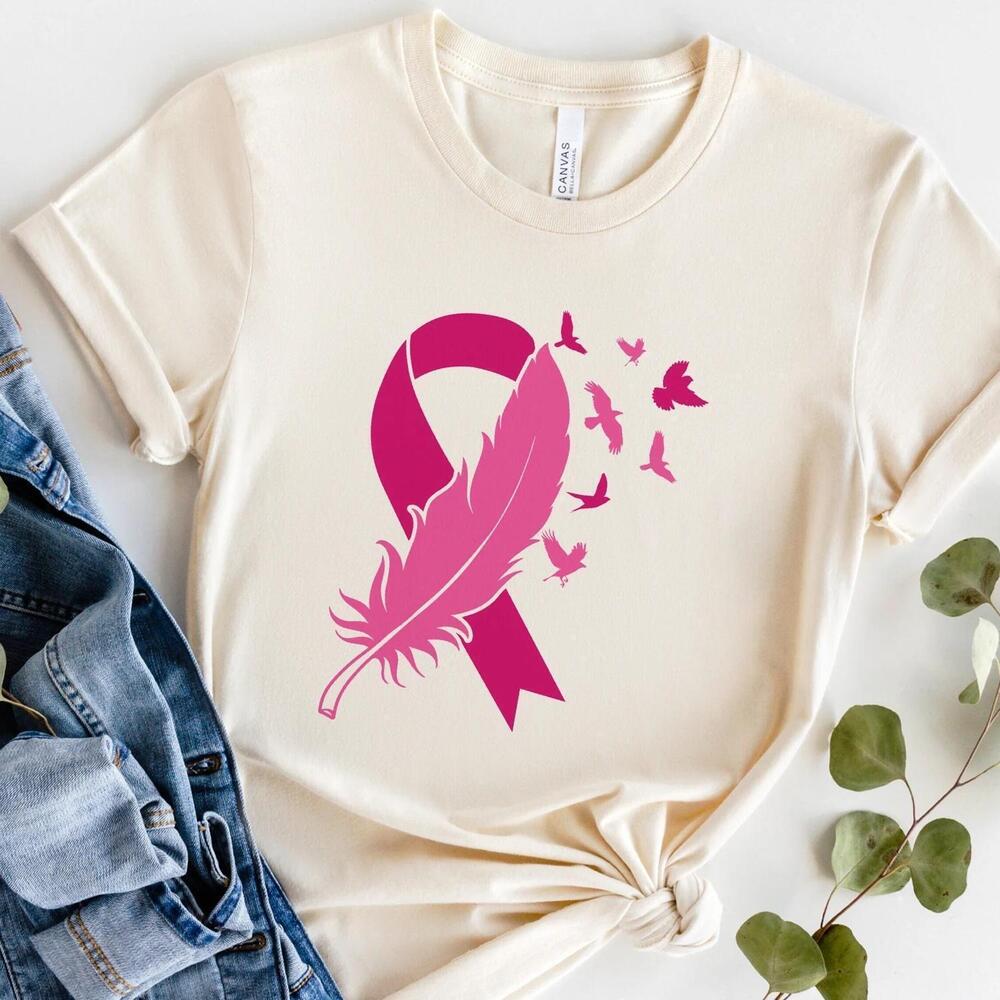 Minimalist Awareness T Shirt, In October We Wear Shirt